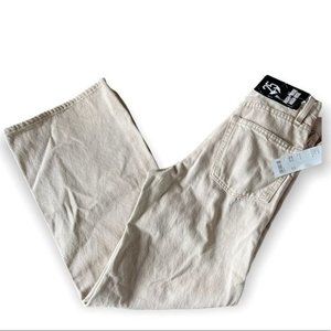 NWOT Urban Outfitters BDG High + Wide High-Rise Denim Jeans Light Sand Size 25
